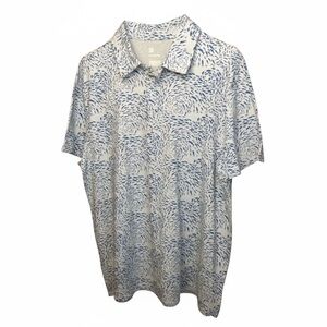 All in Motion White and Blue Casual Shirt